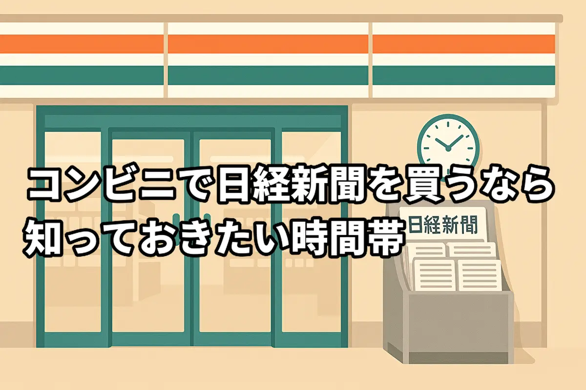 コンビニで日経新聞を買うなら知っておきたい時間帯