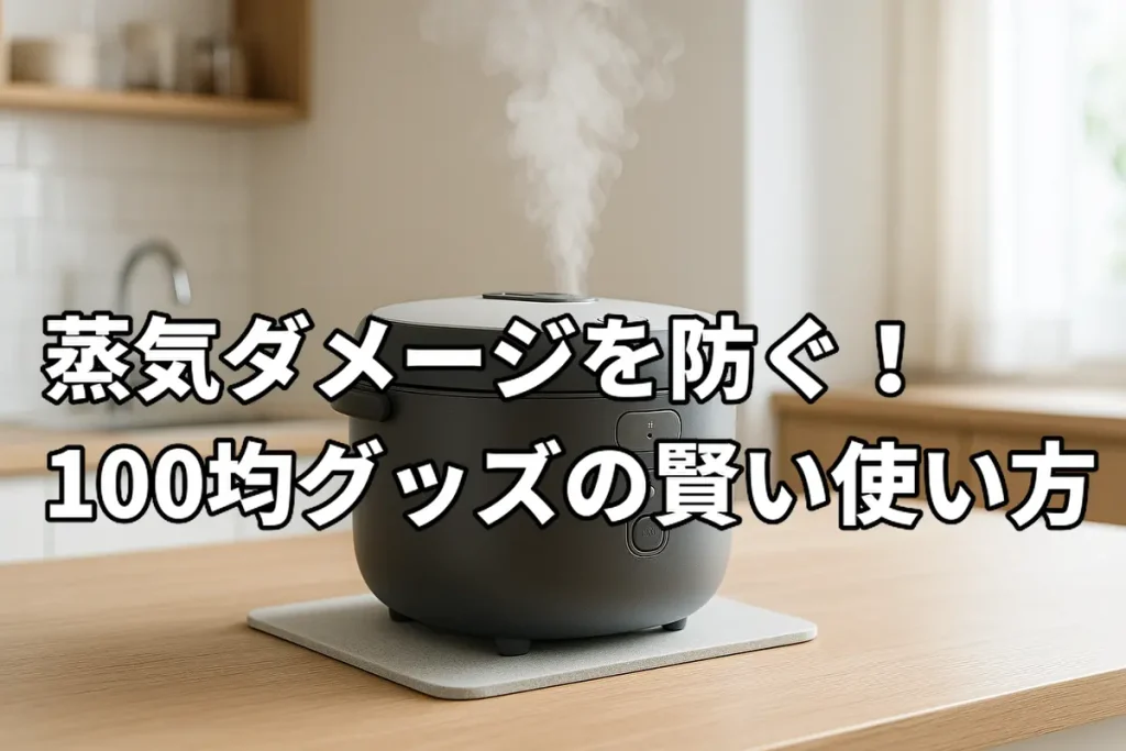 蒸気ダメージを防ぐ！100均グッズの賢い使い方