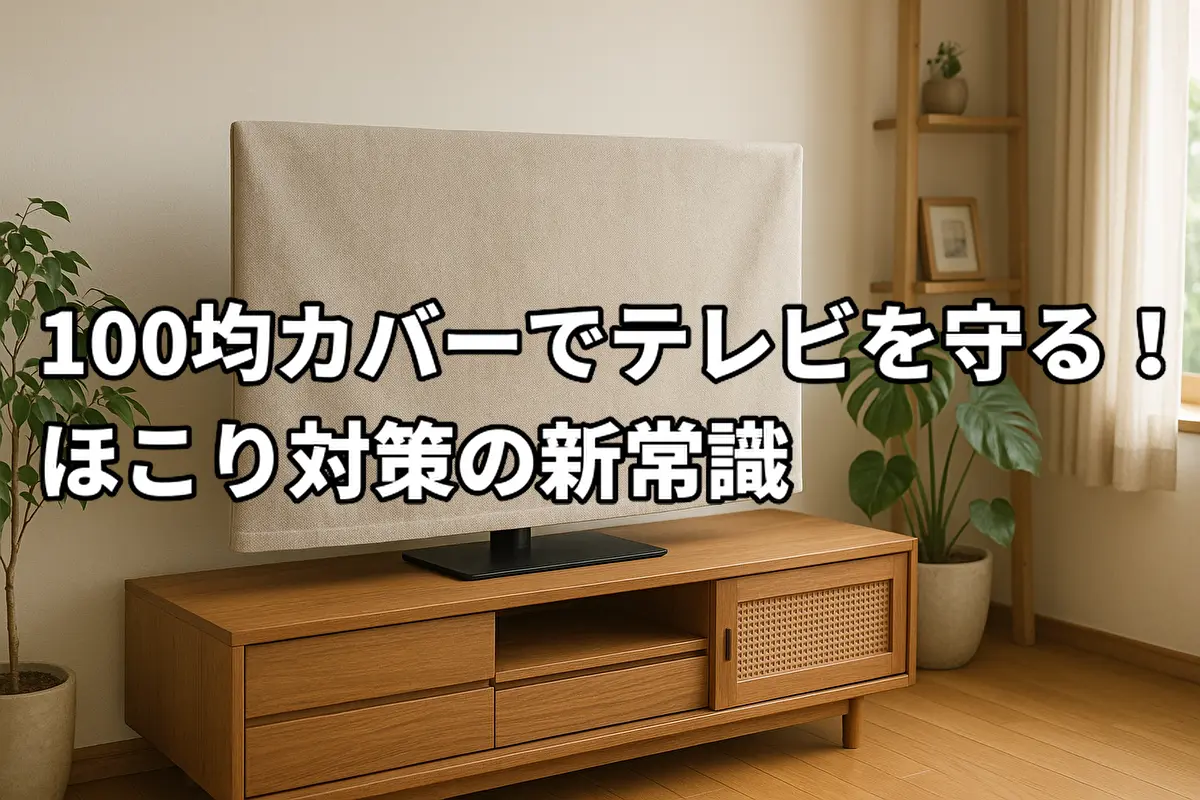 100均カバーでテレビを守る！ほこり対策の新常識