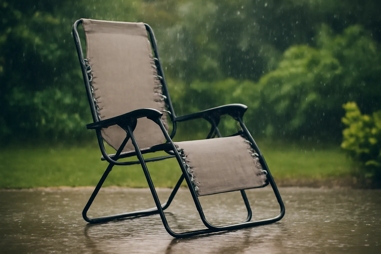 雨ざらしのインフィニティチェア