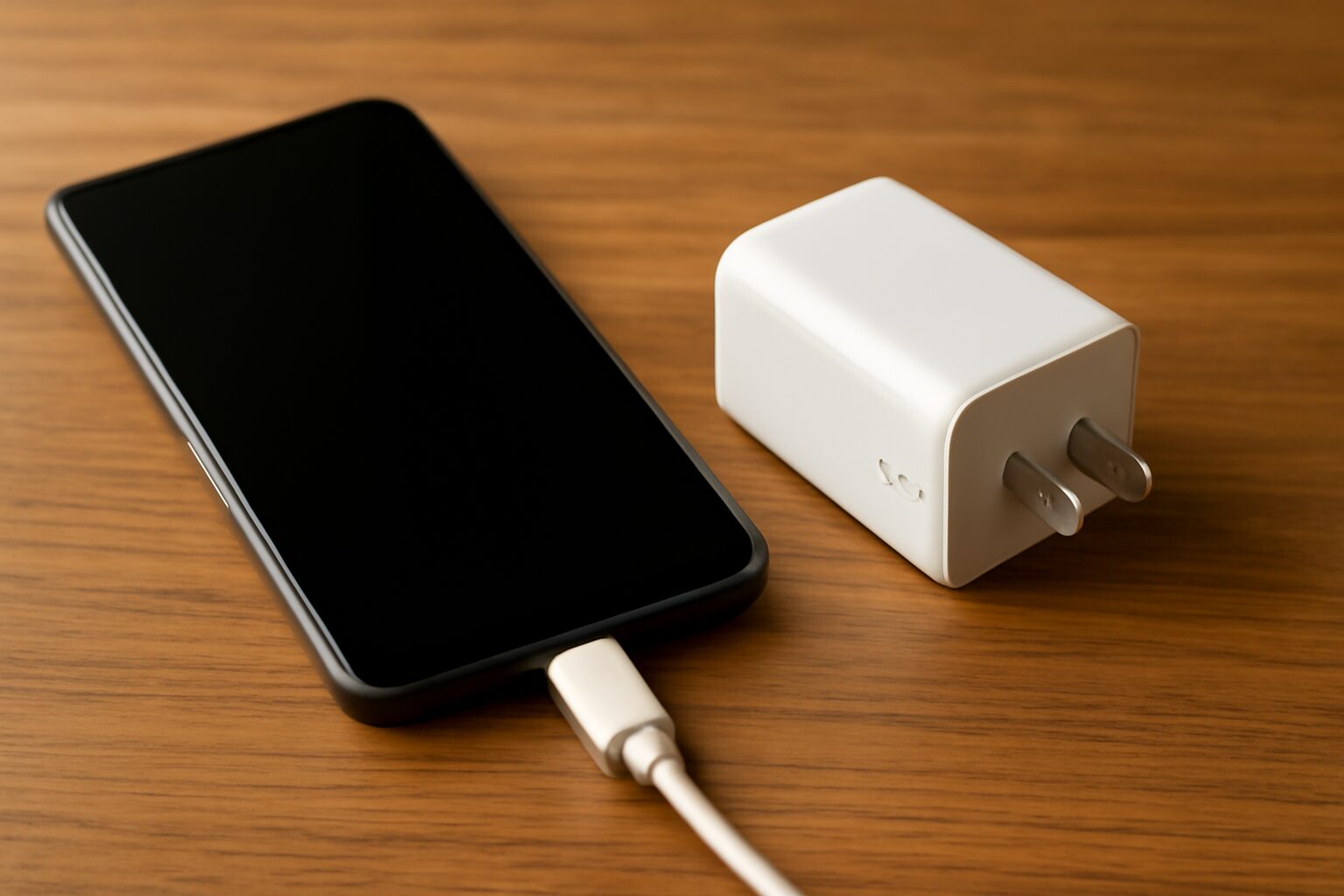 スマホと充電器